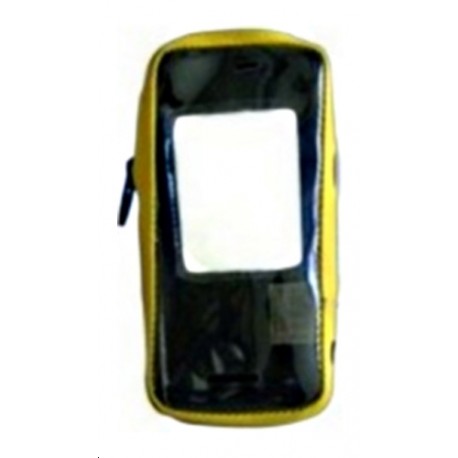 HOUSSES CUIR JAUNE + CLIP EX HANDY2