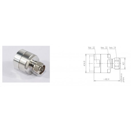 CONNECTEUR N MALE POUR 7/8'-50