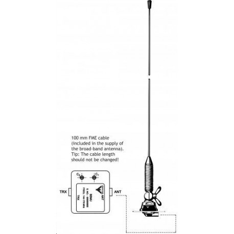 ANTENNE MOBILE VHF 144-175MHZ