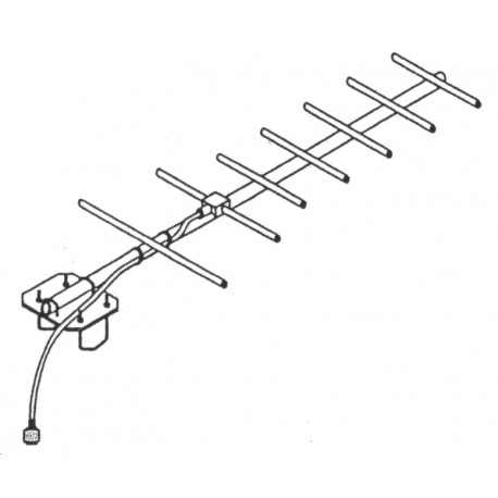 ANTENNE YAGI 10dB UHF 380-430MHz