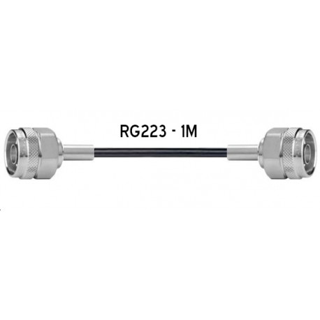 Cordon RG223 1m N mâle-N mâle