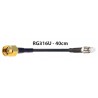 CORDON 40CM RG316U -SMA M / FME F